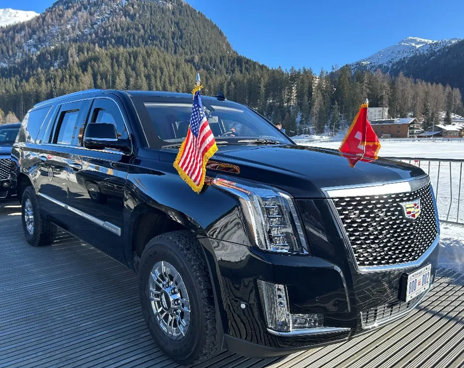 Conheça a nova limusine blindada do Serviço Secreto que transportou Trump em Davos