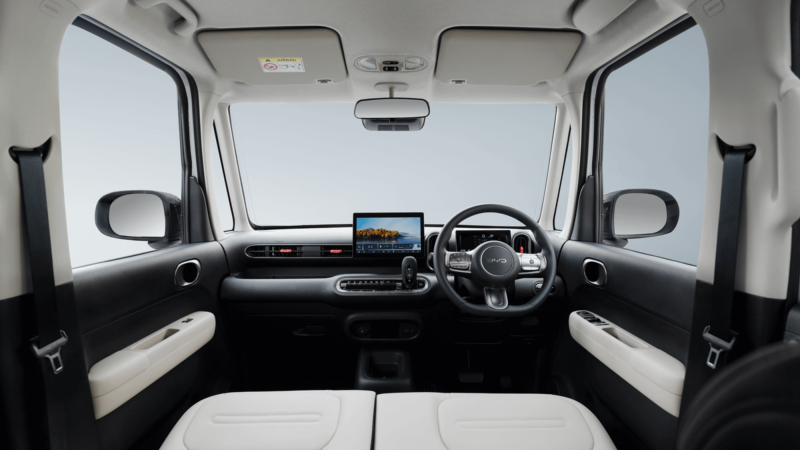 BYD revela interior do Racco EV no Japão e aposta no segmento de kei cars