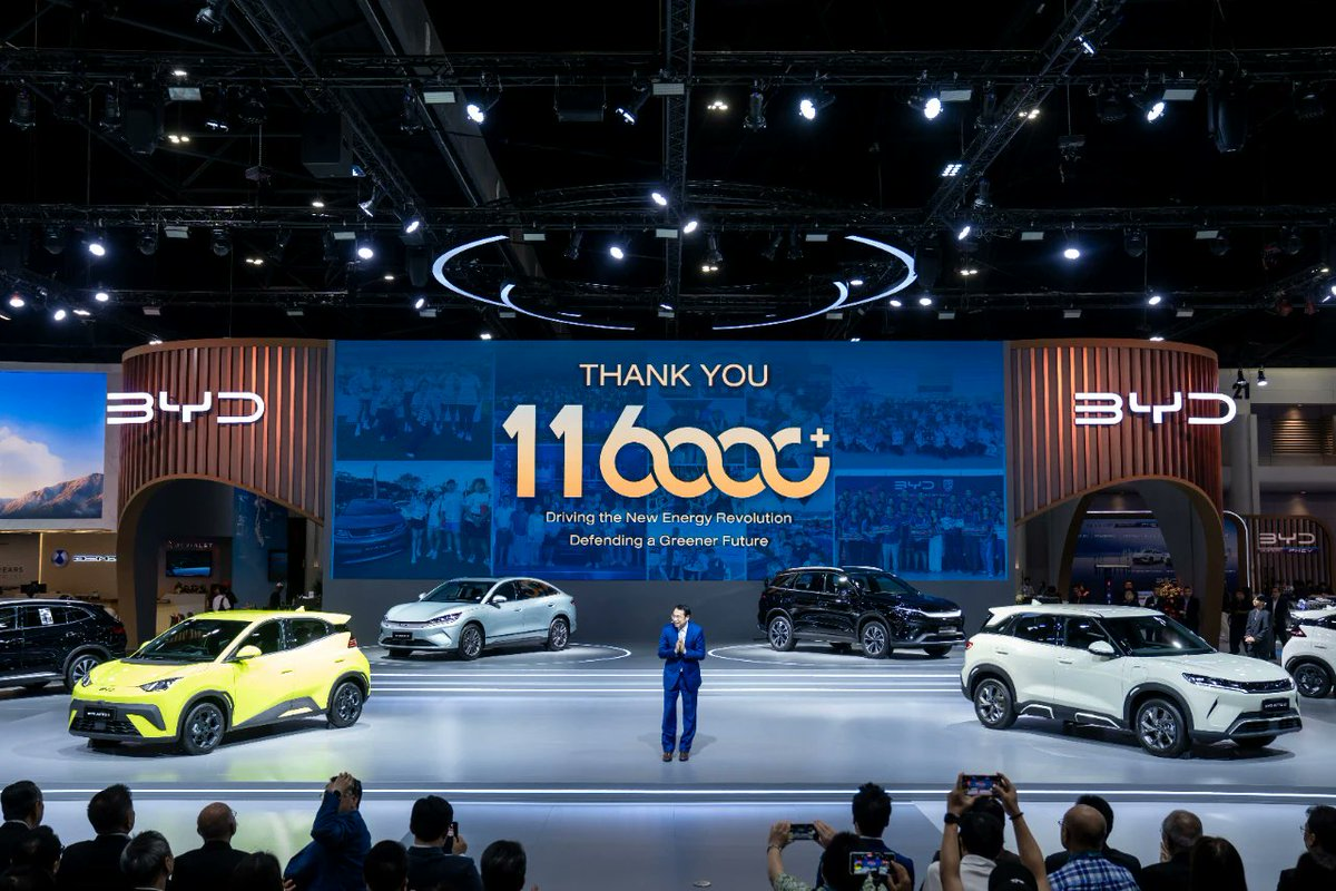 BYD acelera expansão na Tailândia com DENZA e quatro novos veículos