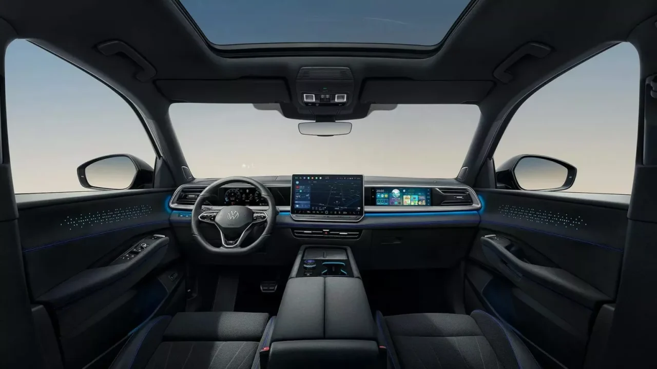 Novo Volkswagen Atlas 2027 aposta em cabine high-tech com tela invisível