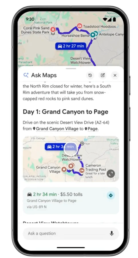 Google Maps evolui: agora com navegação 3D e IA para roteiros inteligentes