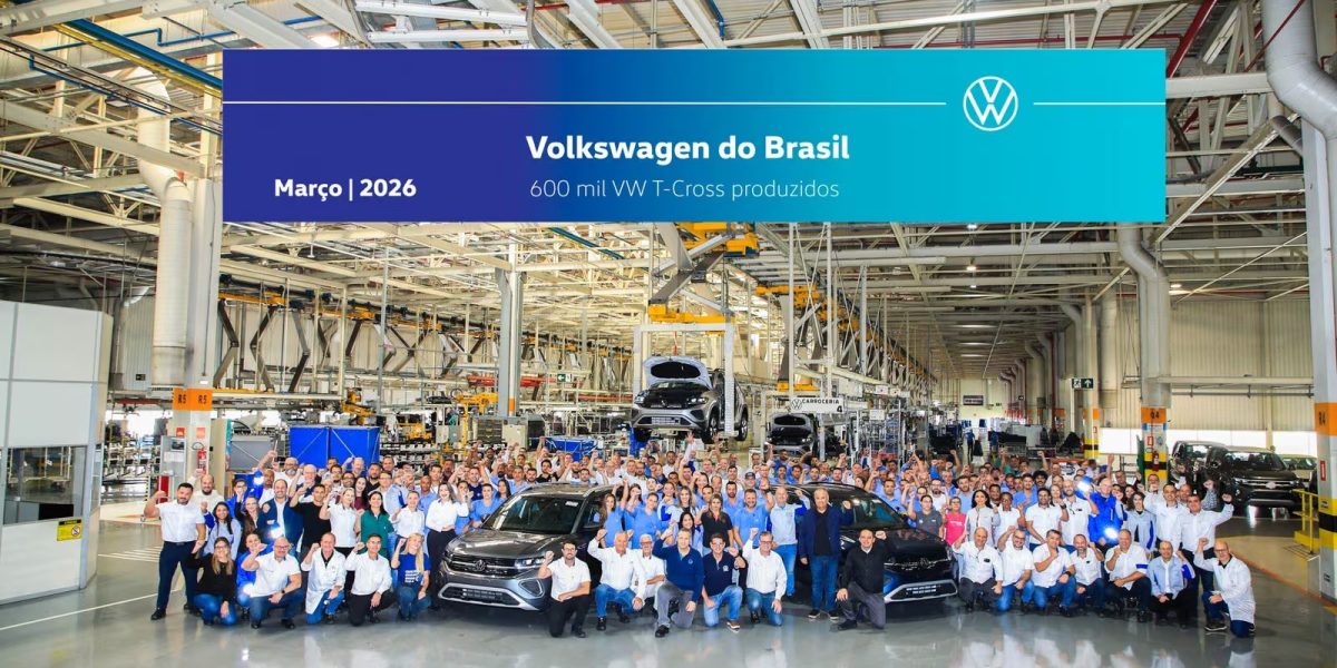 Volkswagen T-Cross atinge 600 mil unidades produzidas no país
