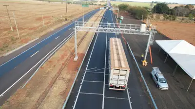 Novo sistema na BR-040 permite pesar caminhões sem interrupção do tráfego