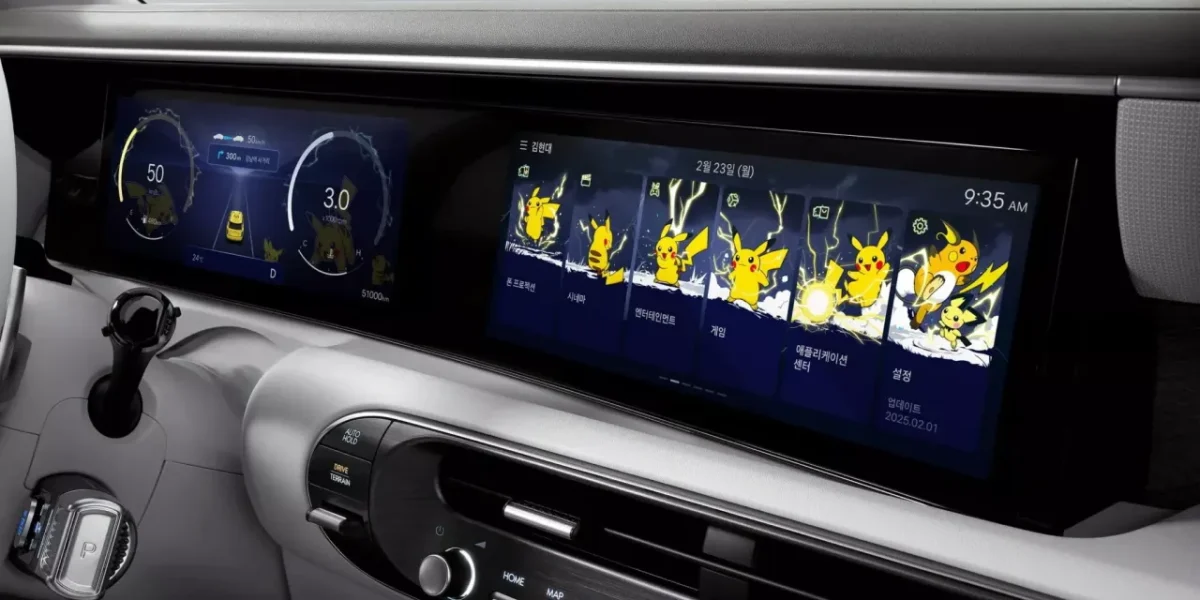 Carros da Hyundai ganham temas de Pokémon e animação do Pikachu no painel