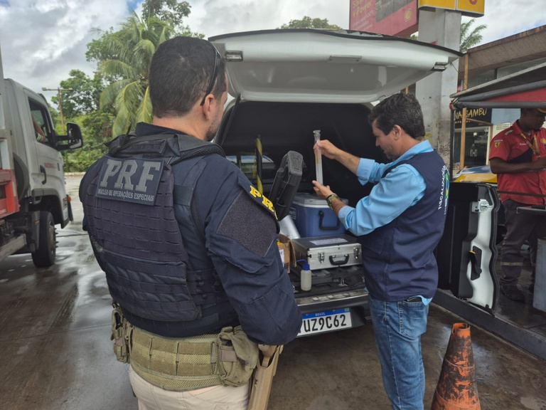 PRF intensifica fiscalização em postos de combustíveis durante a Operação Majorare