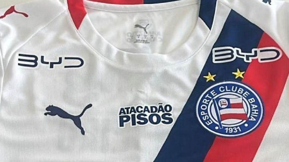 BYD será patrocinadora oficial do Bahia pelos próximos três anos