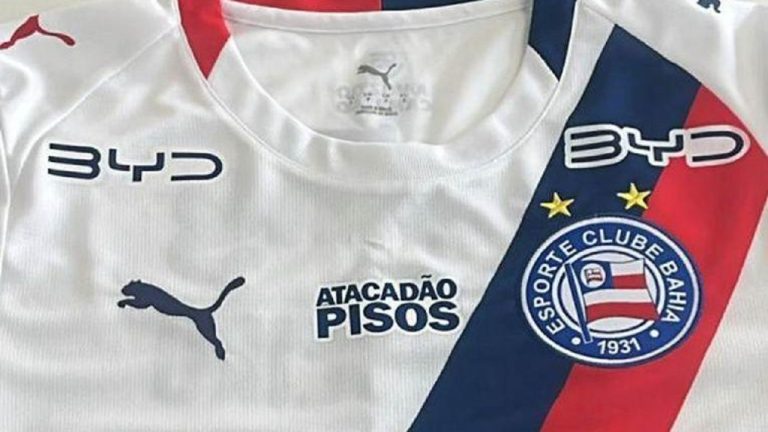 BYD será patrocinadora oficial do Bahia pelos próximos três anos