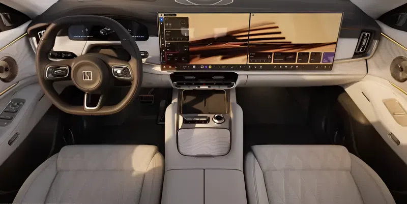 Cabine do Zeekr 8X é revelada com som premium Naim e soluções do Zeekr 9X