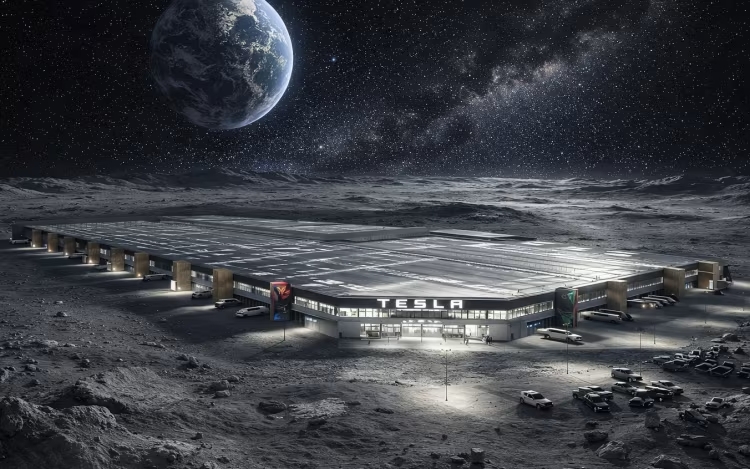 Elon Musk diz que Tesla pode ter fábricas na Lua no futuro