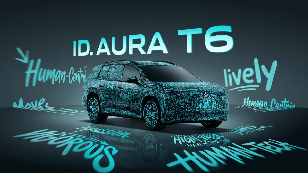 Volkswagen revela o ID. Aura T6, SUV elétrico com tecnologia Xpeng