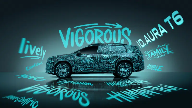 Volkswagen revela o ID. Aura T6, SUV elétrico com tecnologia Xpeng