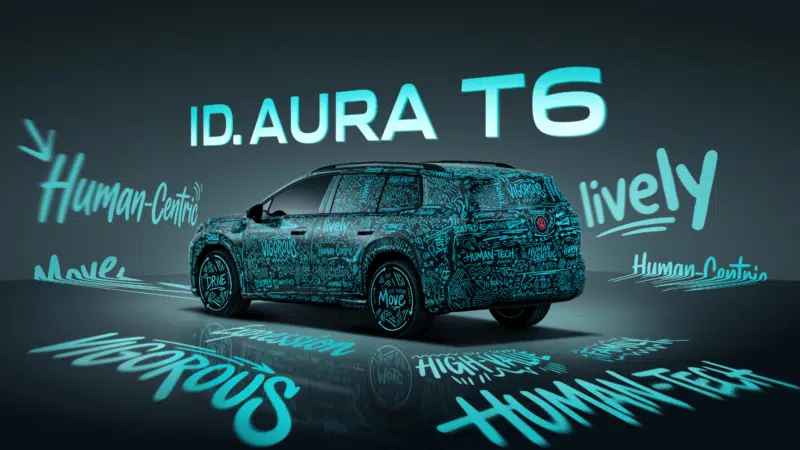 Volkswagen revela o ID. Aura T6, SUV elétrico com tecnologia Xpeng