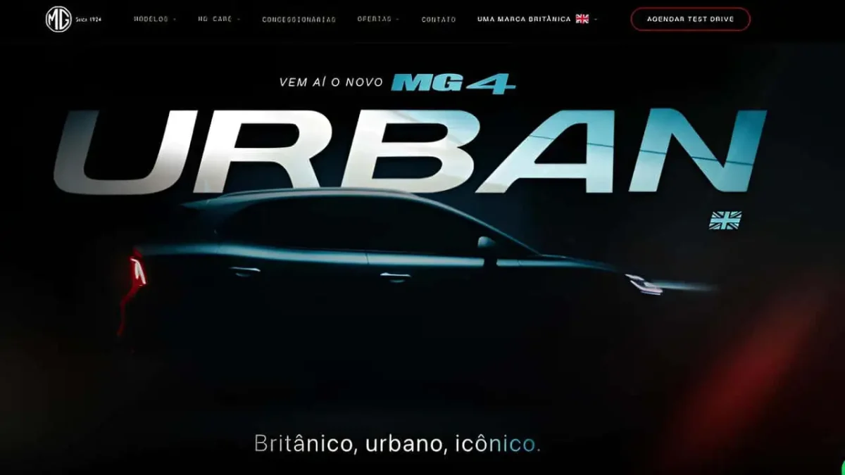 MG4 Urban dá primeiro passo no Brasil com site exclusivo antes da estreia