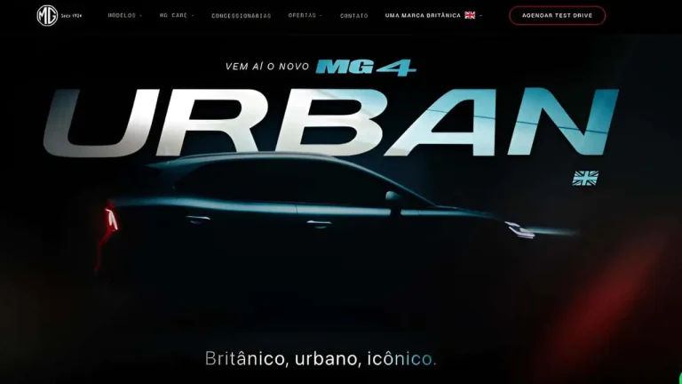 MG4 Urban dá primeiro passo no Brasil com site exclusivo antes da estreia