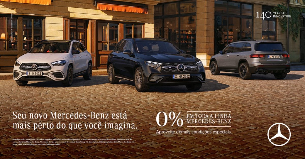 Mercedes-Benz oferece financiamento com taxa zero em toda a linha