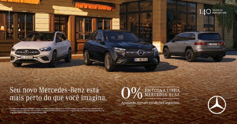 Mercedes-Benz oferece financiamento com taxa zero em toda a linha